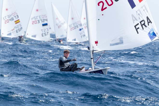 Laser, 2014 ISAF Sailing World Cup Hyeres, day 1 &copy; Thom Touw http://www.thomtouw.com
